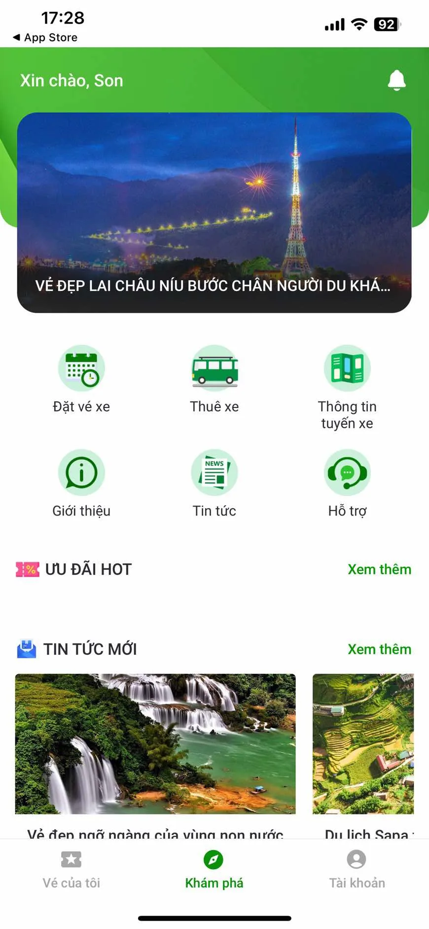 84. GO - Đặt vé xe