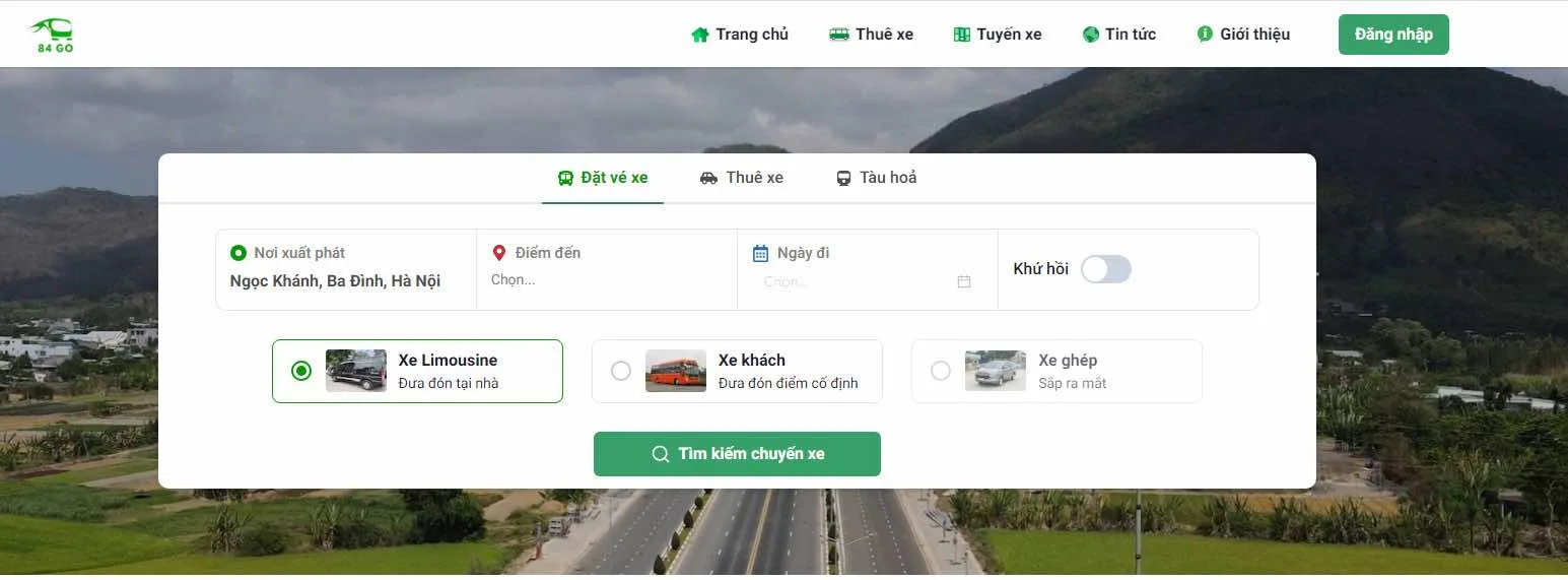 84. GO - Đặt vé xe